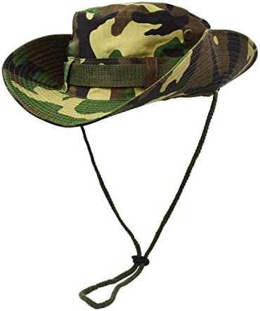 חיצוני רחב שולי שמש להגן על כובע, שכבה כפולה קלאסי ארהב לחימה צבא סגנון בוש ג ' ונגל שמש כובע לדיג
