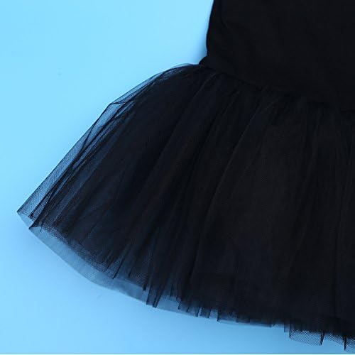 שמלות בלט של בנות של Doomiva ריקוד התעמלות בגד גוף טוטו חצאית בלרינה שמלת טול לבוש ריקודים אתלטי