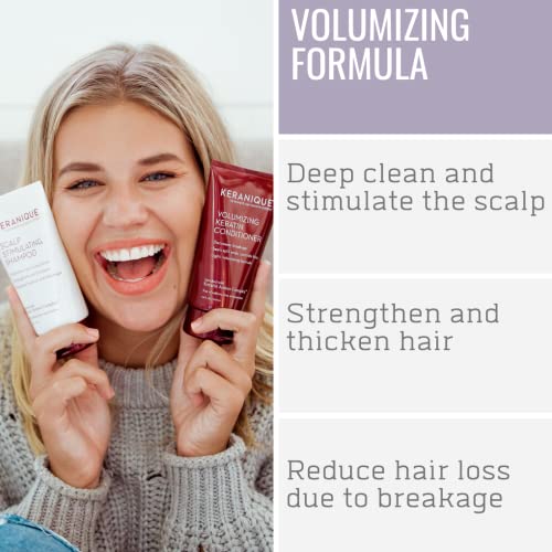 מערכת צמיחת שיער מרחיבה על ידי קרניק כוללת שמפו קרטין, מרכך, סרום צמיחת שיער מגביר זקיקים והרמת נפח מיידית וטיפול