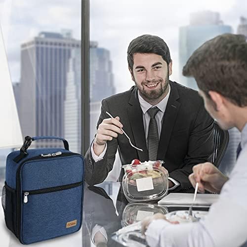 קופסא ארוחת הצהריים לגברים נשים מבוגרים, נייד מבודד הצהריים תיק עבור משרד עבודת פיקניק, לשימוש חוזר קטן בנטו
