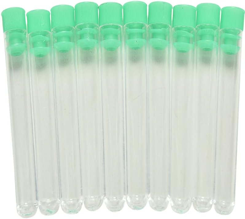 20 יחידות 12 על 100 ממ 8 מיליליטר מבחנות עם כובעים ירוקים ברור פלסטיק מבחנות סט עבור ליל כל הקדושים,