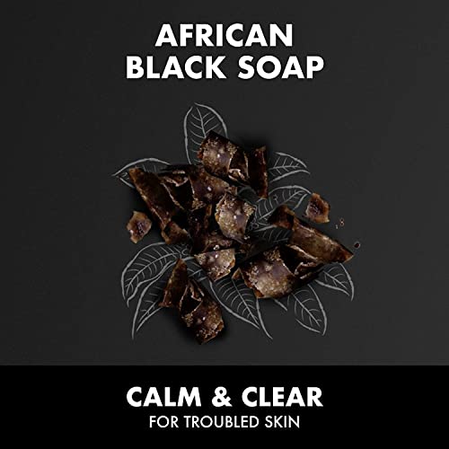 טיפוח עור לחות שיאה, סרום התחדשות לילה עם סבון שחור אפריקאי אותנטי, אהה, בהה, סרום פנים לאקנה ועור נוטה לפגמים,