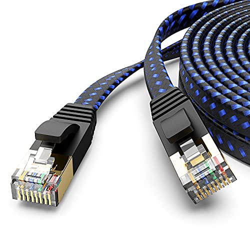 FXAVA CAT 7 כבל Ethernet 100ft, חוטי כבל LAN ברשת במהירות גבוהה. רשת מחשב רשת מחשב כבל