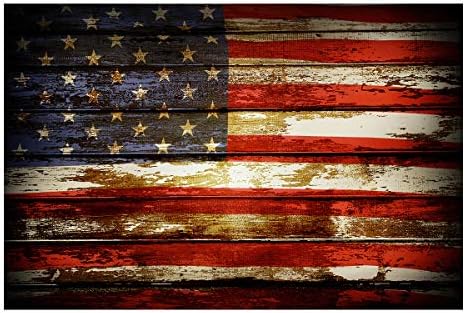 פנטזיה כוכב אקווריום רקע בציר עץ לוח אמריקאי דגל דגי טנק טפט קל ליישום ולהסיר מדבקת תמונות פוסטר רקע קישוט