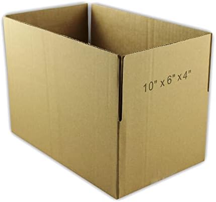 35 קופסאות אריזה מקרטון גלי 10 על 6 על 4 דיוור קופסאות משלוח נעות 10 על 6 על 4 אינץ