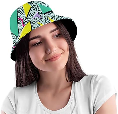 כובעי דלי רטרו משנות ה -80 שנות ה -90 כובע שמש אופנה כובע דייג קיץ חיצוני לארוז לנשים וגברים