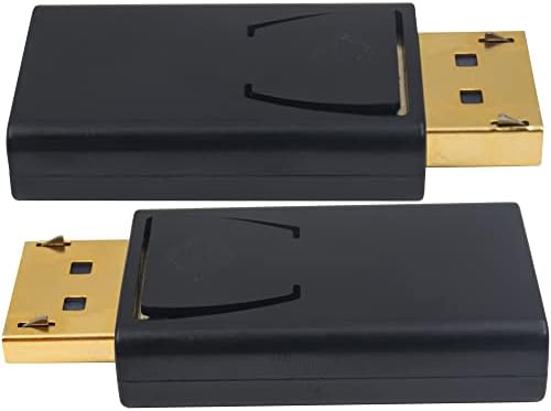 Poyiccot DisplayPort למתאם HDMI, 2pack DP למחבר HDMI, DisplayPort לממיר HDMI 1080p יציאת תצוגה יחידה-כיוונית