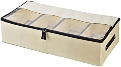 תיבת אחסון מתקפלת MJWDP לנעליים ארונות ארון ארונות גרב חזיית תחתונים תחתית כותנה שקית אחסון מתחת לארגן מיטה