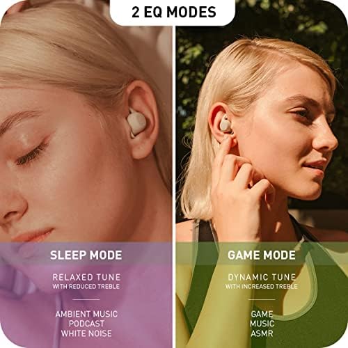 Advanced Sound Group Adv. Sleeper TWS Silicone ANC האוזניות האלחוטיות האמיתיות לשינה, יוני -גודיה בעלת פרופיל