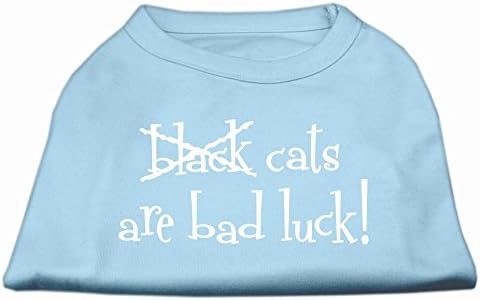 חתולים שחורים הם מזל רע מסך חולצת הדפסת מסך כחול תינוק xxxl20