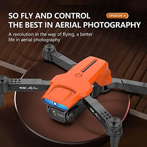 Drone Afeboo עם מצלמה - Quadcopter Wifi 2.4GHz עם שליטה, כפתור אחד התאמת מהירות התחלה, מצלמה כפולה של
