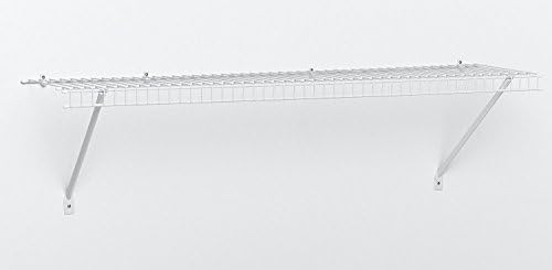 ארון 1628 ערכת מארגן ארון, 5-רגל 8-רגל, לבן &מגבר; ערכת מדף תיל עם חומרה, 4 רגל. רחב, עבור מזווה,