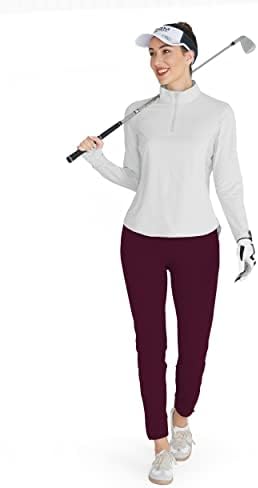 מכנסי גולף של Hiverlay Pro מכנסיים מהירים יבש רזה משקל קל משקל עם קרסול ישר גם לטיולים או לנשים