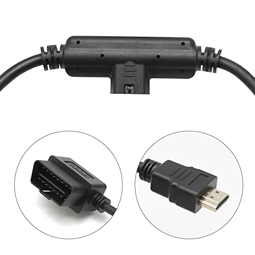 חרדה OBDII ל- HDMI צג תקע כבלים לקצה CS2 CTS2 CTS3 צג תקע החלף H00008000