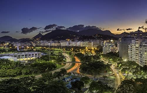 חידות חג המולד של Lhjoysp למבוגרים 500 חתיכות אורות לילה סיטי ריו דה ז'ניירו ברזיל 52x38 סמ