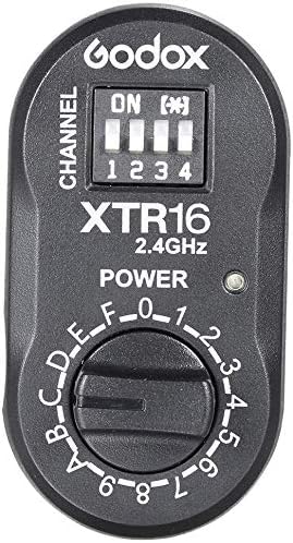 Godox XTR-16 שלט רחוק מקלט פלאש עבור X1C X1N XT-16 Trigger Trigger Witstro Flash חיצוני, מהיר יותר, מהיר