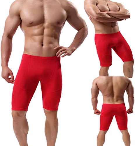 אימון כושר אימונים של Doomiva Men Sport מכנסי דחיסה קצרים יבש אימון אימון חותלות באורך הברך