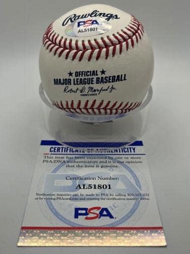 ג'ק מוריס טייגרס תאומים חתומים על חתימה חתימה רשמית MLB בייסבול PSA DNA - כדורי חתימה
