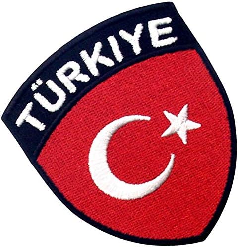 טלאי טורקיה טורקיה מגן טלאי טלאי רקום מורל לאומי מברזל על תפירה על סמל טורק