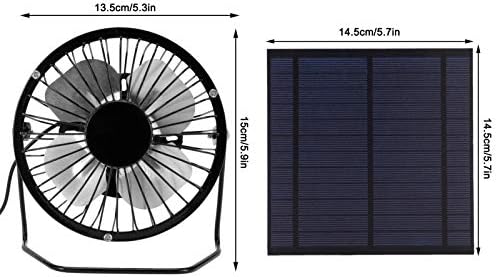 מאוורר המופעל על ידי פאנלים סולאריים, ערכת מאוורר פאנלים סולאריים 5 וואט, פאנל סולארי מיני עם מאוורר קירור