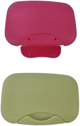 פלסטיק סבון מקרה מחזיק מיכל, 2 יחידות נייד נסיעות סבון תיבת צלחת ארגונית לאמבטיה בית חיצוני טיולים קמפינג