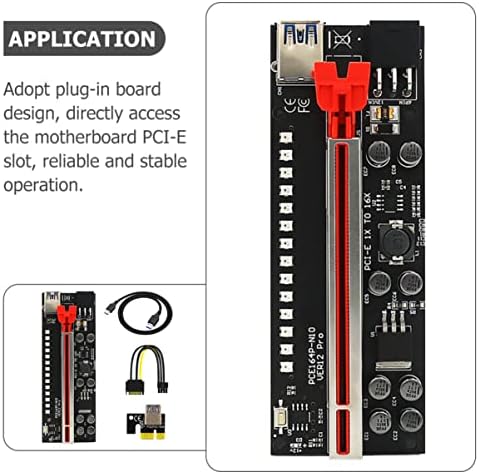 Mobestech To Drive Cable 6 Sets PCIE PCIE Riser Express Cable Mining Powered Riser Cudapter כרייה GPU