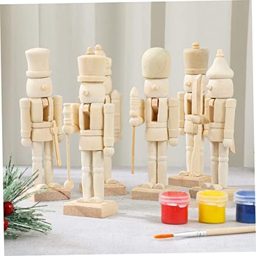 16 יחידות אגוז בובות בעבודת יד מפצח אגוזים ריק מפצח אגוזים פסל חג המולד קישוטי תוצרת בית קישוטי קישוט חיצוני