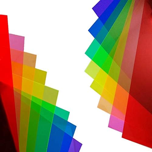 בנלטר 8 חתיכות 12 על 12 אינץ 'תיקון צבע שקוף תאורת ג' ל מסנן-ג ' ל צבעוני מסנן אור יריעת פלסטיק