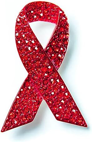 מודעות לסרטן שד סיכת פין ריינסטון זירקוניה איידס מקווה ורוד סרט דש פין סיכות לנשים ילדה תכשיטים