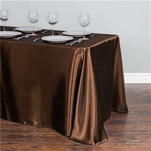 מלבן ZSFBIAO סאטן שולחן שולחן קישוט מסיבת חתונה לקישוט אירועי מסיבת מלונות אירועי שולחן שולחן טופר כיסוי לשכבה