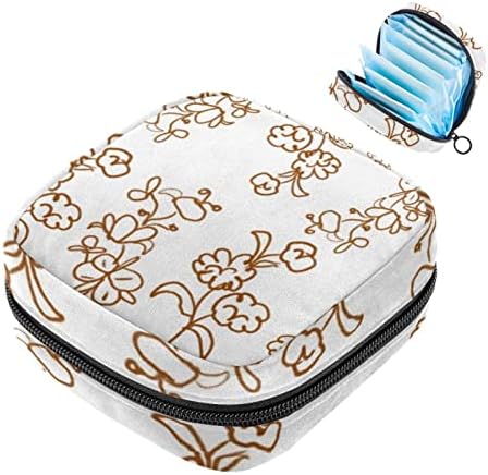 שקית אחסון מפיות סניטרית של Oryuekan, שקיות רוכסן משטחיות ניידות לשימוש חוזר, שקיות אחסון טמפון לנשים, חום