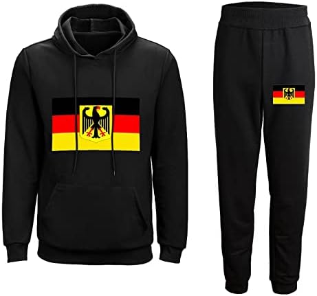 Deutschland גרמניה דגל יוניסקס סט אימונית קפוצ'ונים אתלטים 2 חתיכות Speatsuits טרקלין סט ריצה חדר