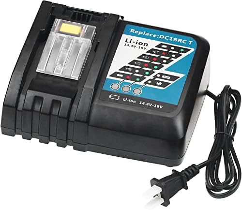 DC18RC 18 וולט החלפת מטען סוללה תואם ל- MAKITA 14.4V-18V LXT COLLAGER CHARGER LITHIUM-ION BL1815