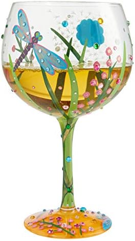 עיצובים של Enesco מאת לוליטה שפירית קופה דה בלון ג'ין זכוכית קוקטייל, ספירה 1, רב צבעוני