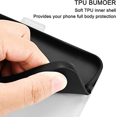 ארנק מקרה לאייפון 13 מיני, פרימיום עור מפוצל להעיף מקרה עם כרטיס מחזיק מעמד מגנטי עמיד הלם טלפון כיסוי לאייפון
