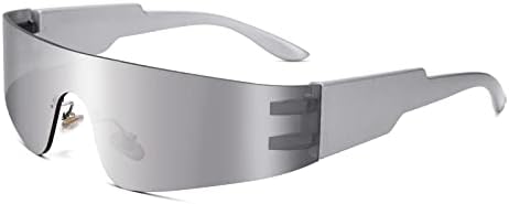 משקפי שמש לנשים גברים, סייברפאנק מגן מגן גוונים מונובלוק קיקלופ משקפי שמש