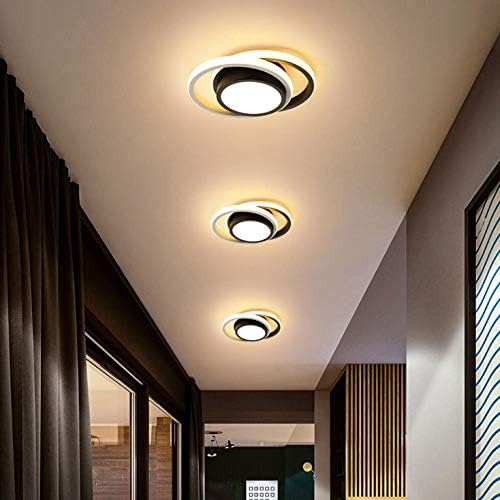 Lysldh טבעת LED תקרת תקרה עגולה עגולה עגולה מנורת תקרה עם אילמרים אקריליים למטבח חדר שינה בסלון
