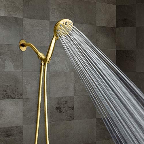 מקלחת Maxx, סדרת עילית, 6 הגדרות ריסוס ראש מקלחת בעבודת יד בגודל 5 אינץ