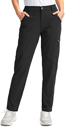 מכנסי מטען לנשים ויודיה מטיילים מהירים UPF50+ מכנסיים אטומים למים לנשים לדיג מכנסי נסיעות גולף