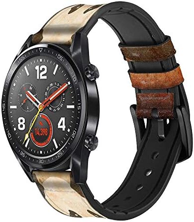 CA0429 Panda Eat Bamboo Texture Texture Leather Smart Watch Strap for Wristwatch Smartwatch Smart