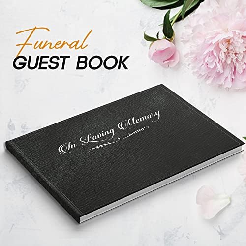 הלוויה ספר אורחים, זיכרון ספר, מגיע עם עט, שולחן סימן, 60 הלוויה שיר כרטיסים, כולל 5 חתיכות, הלוויה ספר