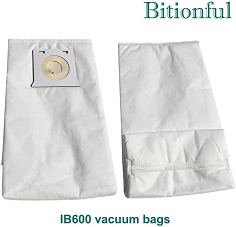 Yaoyu IB600 שקיות ואקום 6 חבילות תואמות לשקיות שואב אבק זקוף BU4018, BU4020, BU4020, BU4021, BU4022, BU4022U