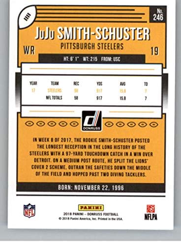 2018 Donruss 246 Juju Smith-Schuster Steelers כדורגל NFL