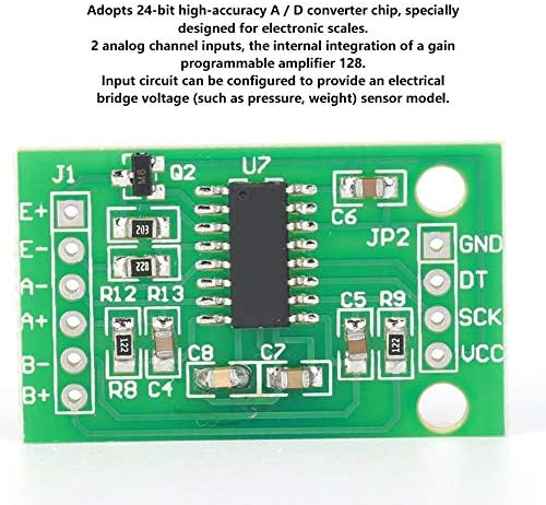 Walfront 5pcs HX711 ערוץ כפול-ערוץ 24 סיביות שמשקלה חיישן דיוק גבוה של חיישן לחץ מודול מודול לקנה מידה