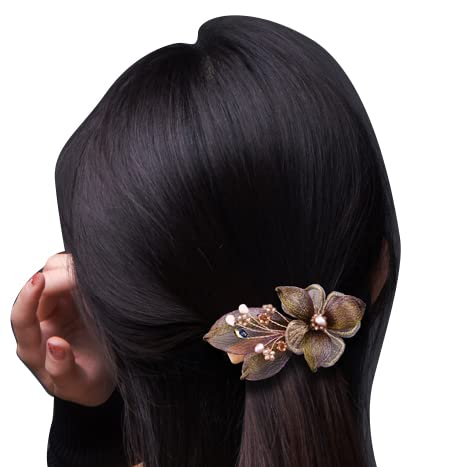 מעודדת קישוטי שיער של פנינת נשים שיער קליפ ראש נשי קליפים עליונים מילה קליפים קוקני קוקו 1 מחשבים