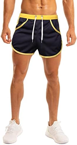 אימון לגברים של Epoew פיתוח גוף ריצה מהירה מכנסי כושר יבש מהיר ספורט אתלט 3 אינץ 'מכנסיים קצרים מזדמנים