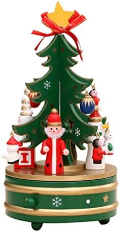 WPYYI BOX MUSIC KIRDING KINGTHOR KIGDING TREE TREAT WOOT MUSIC BOX שנה חדשה מתנה לקישוט חג המולד