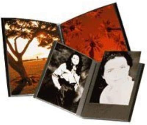 אמנות מקורית של איטויה פרופוליו שחור 4 על 6 ספר אלבום תמונות עם 48 עמודים-אלבום תמונות קטן 4 על 6 תיקיית תיק אמנות