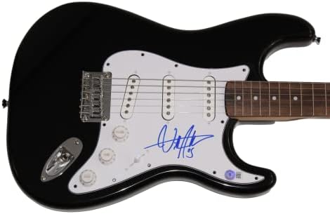 בילי מיתרים חתום חתימה בגודל מלא שחור פנדר סטראטוקסטר גיטרה חשמלית ד / בקט אימות בס קואה - צעיר סטאד רוק