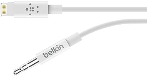 Belkin AV10172BT03-WHT 3.5 ממ כבל שמע עם מחבר ברק, לבן
